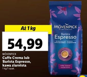 Lidl MÖVENPICK Caffe Crema lub Barista Espresso, kawa ziarnista 1 kg oferta