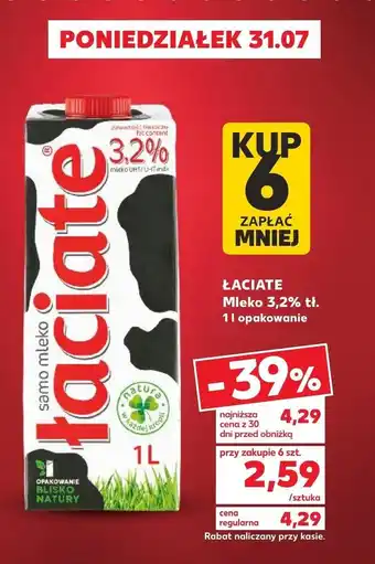 Kaufland Mleko łaciate oferta