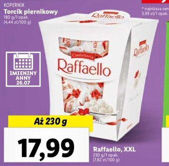 Lidl Raffaello, XXL 230 g oferta