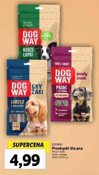 Lidl DOGWAY Przekąski dla psa 58 g oferta