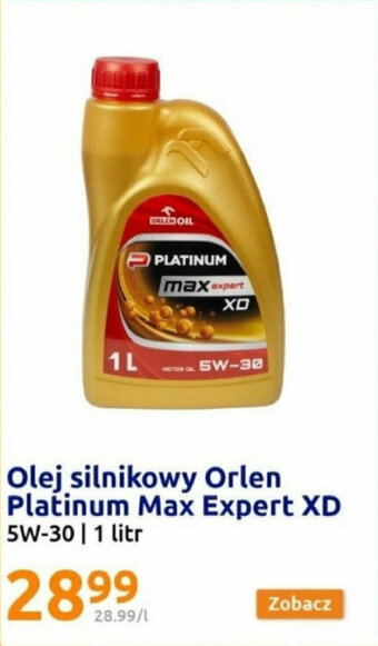 Action Olej silnikowy Orlen Platinum Max Expert XD 5W-30, 1 litr oferta