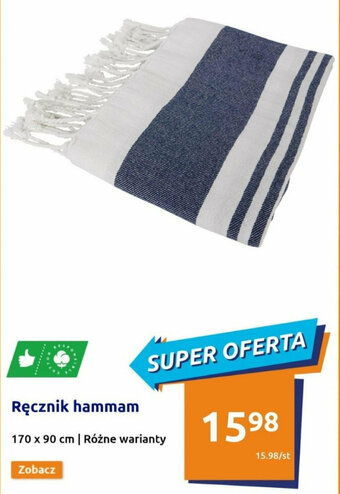 Action Ręcznik hammam 170 x 90 cm oferta