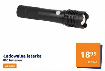 Action Ładowalna latarka 800 lumenów oferta