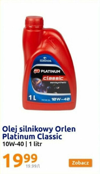 Action Olej silnikowy Orlen Platinum Classic 10W-40 | 1 litr oferta
