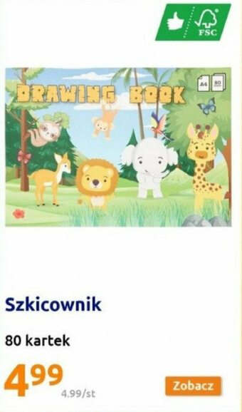 Action Szkicownik 80 kartek oferta