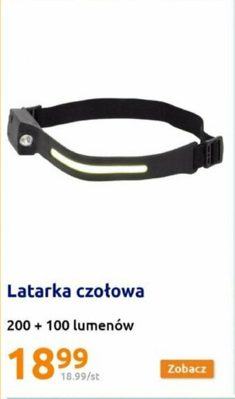 Action Latarka czołowa 200 + 100 lumenów oferta
