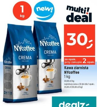 Dealz Kawa ziarnista NYcoffee 1 kg oferta