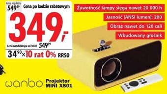 Media Expert wanbo Projektor MINI XS01 oferta