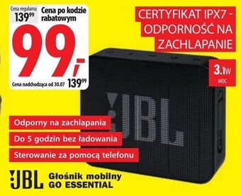 Media Expert JBL Głośnik mobilny GO ESSENTIAL oferta