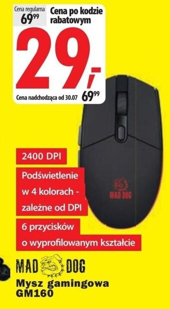 Media Expert MAD DOG Mysz gamingowa GM160 oferta