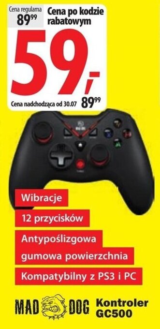 Media Expert MAD DOG Kontroler GC500 oferta