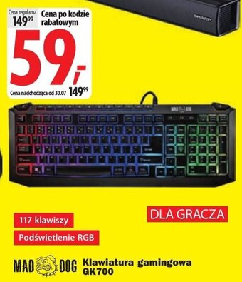 Media Expert MAD DOG Klawiatura gamingowa GK700 oferta