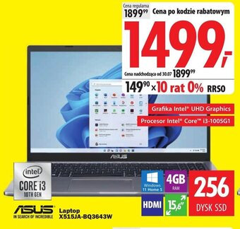 Media Expert ASUS Laptop X515JA-BQ3643W oferta