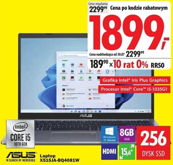 Media Expert ASUS Laptop X515JA-BQ4081W oferta