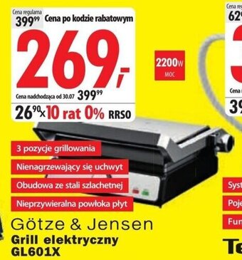 Media Expert Götze & Jensen Grill elektryczny GL601X oferta