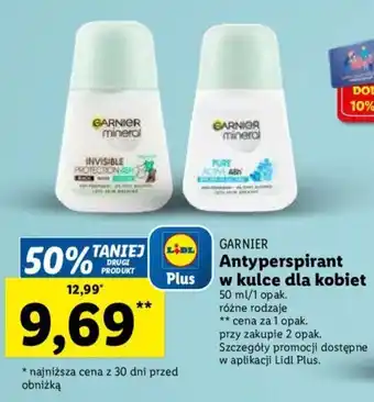 Lidl GARNIER Antyperspirant w kulce dla kobiet 50ml oferta