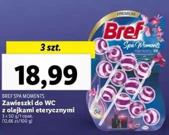 Lidl BREF SPA MOMENTS Zawieszki do WC z olejkami eterycznymi 3 x 50 g oferta