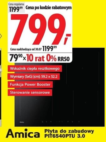 Media Expert Amica Płyta do zabudowy PIT6540PTU 3.0 oferta