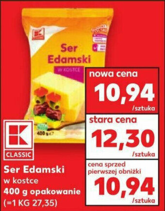 Kaufland Ser Edamski 400g oferta