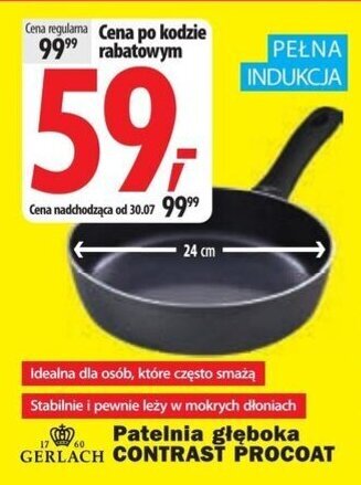 Media Expert GERLACH Patelnia głęboka CONTRAST PROCOAT oferta