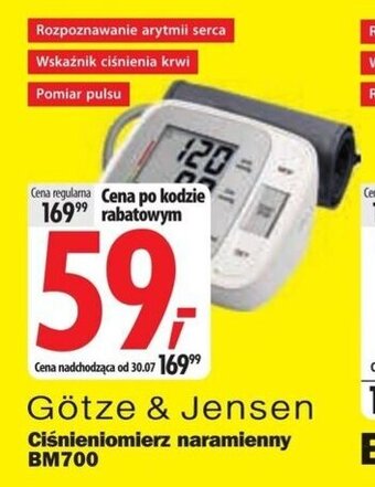 Media Expert Götze & Jensen Ciśnieniomierz naramienny BM700 oferta