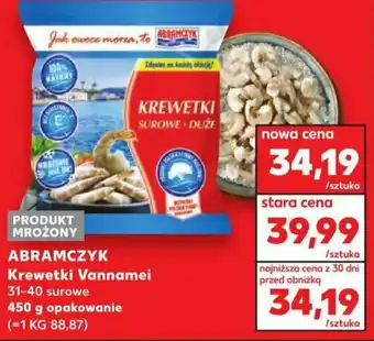 Kaufland ABRAMCZYK Krewetki Vannamei 31-40 surowe 450 g oferta