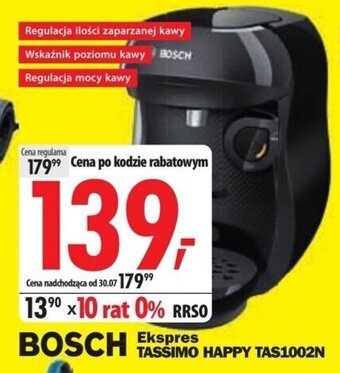 Media Expert Bosch Ekspres TASSIMO HAPPY TAS1002N oferta