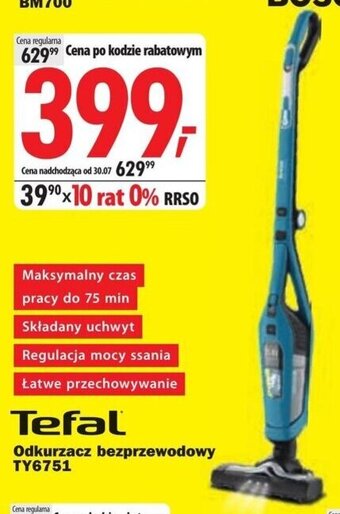 Media Expert Tefal Odkurzacz bezprzewodowy TY6751 oferta