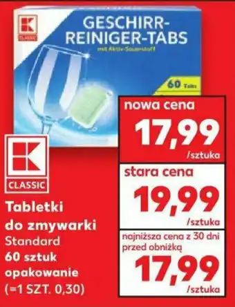 Kaufland Tabletki do zmywarki Standard 60szt. oferta