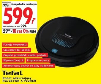 Media Expert Tefal Robot odkurzający RG7387WH X-PLORER oferta