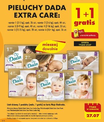 Biedronka PIELUCHY DADA EXTRA CARE oferta
