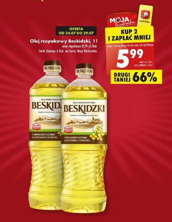 Biedronka Olej rzepakowy Beskidzki, 1l oferta
