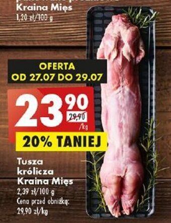 Biedronka Tusza królicza Kraina Mięs 1kg oferta