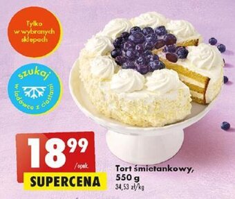 Biedronka Tort śmietankowy, 550 g oferta