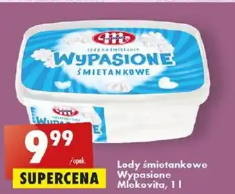 Biedronka Lody śmietankowe Wypasione Mlekovita, 1l oferta