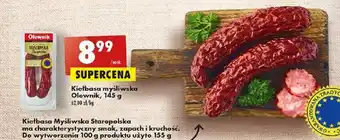 Biedronka Kiełbasa myśliwska Olewnik, 145 g oferta