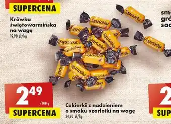 Biedronka Cukierki z nadzieniem o smaku szarlotki 100g oferta
