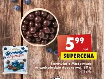 Biedronka Borówka z Mazowsza w czekoladzie deserowej, 80 g oferta