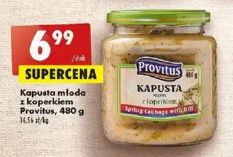Biedronka Kapusta młoda z koperkiem Provitus, 480 g oferta