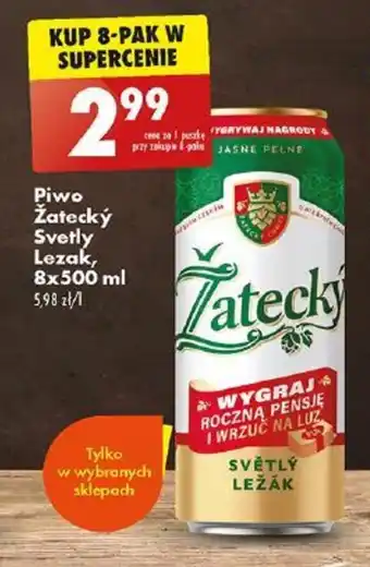 Biedronka Piwo Žatecký Svetly Lezak, 500 ml oferta