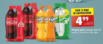 Biedronka Napój gazowany, 1 l Coca-Cola, Coca-Cola Zero, Fanta, Sprite oferta