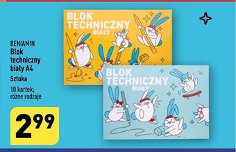 Blok techniczny biały A4 Sztuka