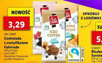 Lidl Czekolada z certyfikatem Fairtrade oferta