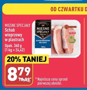 ALDI Schab wieprzowy w plastrach Opak. 360 g oferta