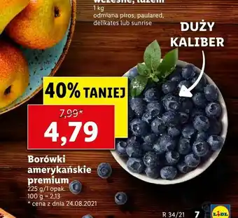 Lidl Borówki amerykańskie premium oferta