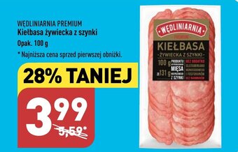 ALDI Kiełbasa żywiecka z szynki 100 g oferta