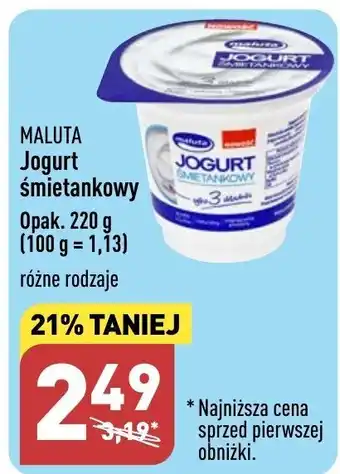 ALDI Jogurt śmietankowy Opak. 220 g oferta