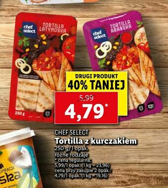 Lidl Tortilla z kurczakiem oferta