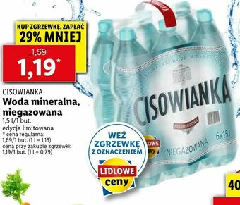 Lidl Woda mineralna, niegazowana oferta