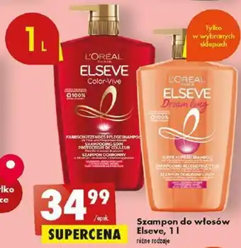 Biedronka Szampon do włosów Elseve, 1l oferta